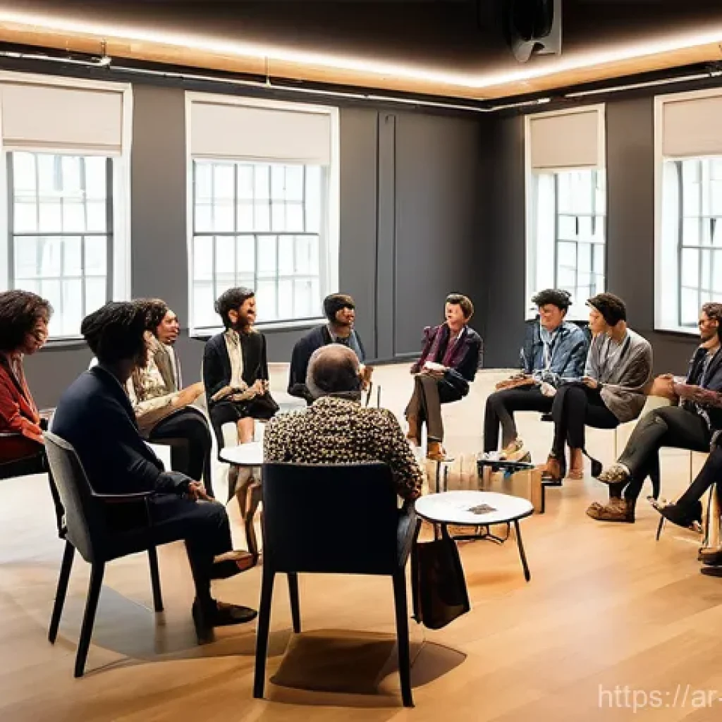 뮤지컬 배우의 추천 커뮤니티 사이트 - **Prompt 1: Artistic Collaboration and Experience Exchange**
    "A vibrant, diverse group of musica...