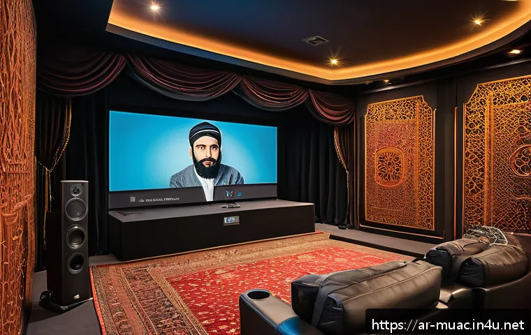 뮤지컬 배우의 실시간 공연 스트리밍 팁 - A cozy home theater setup designed for live musical theater streaming, featuring multiple DSLR camer...